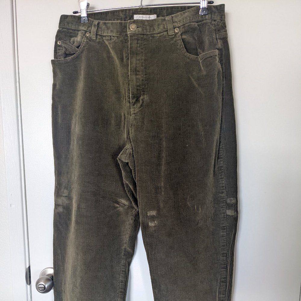 olive green corduroy pants